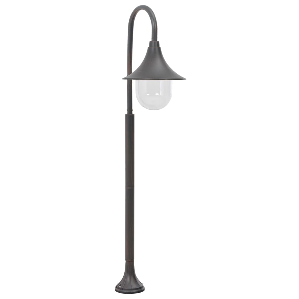 Garten-Pollerleuchte E27 120 cm Aluminium Weiß