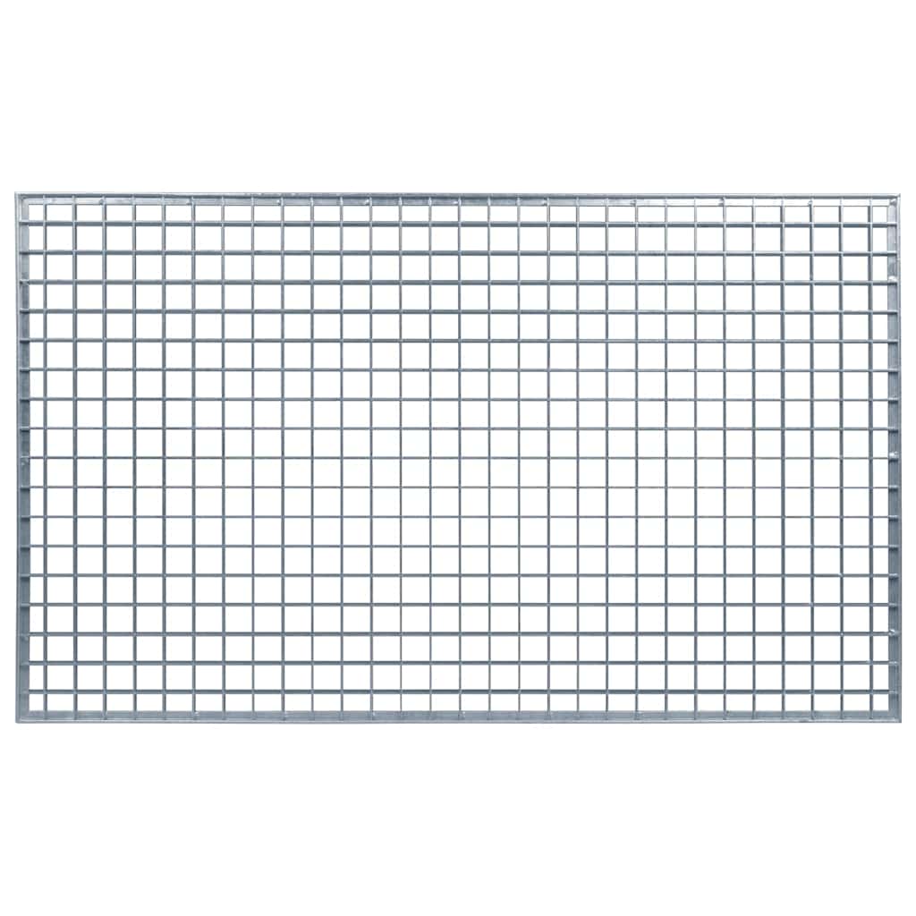 Gitter Silber 50 x 35 x 2 cm Feuerverzinkter Stahl
