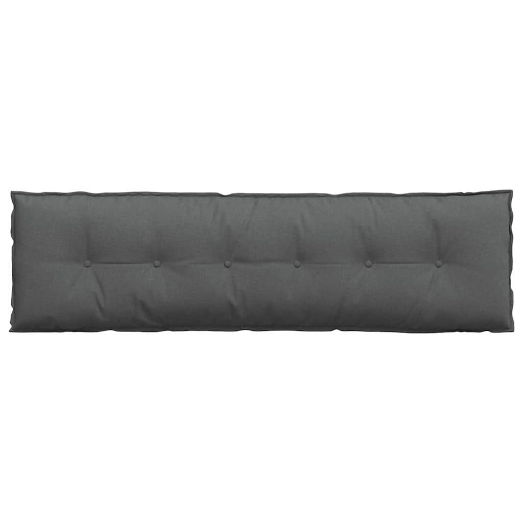 Rückenkissen Hellgrau 50 x 19 x 45 cm Stoff
