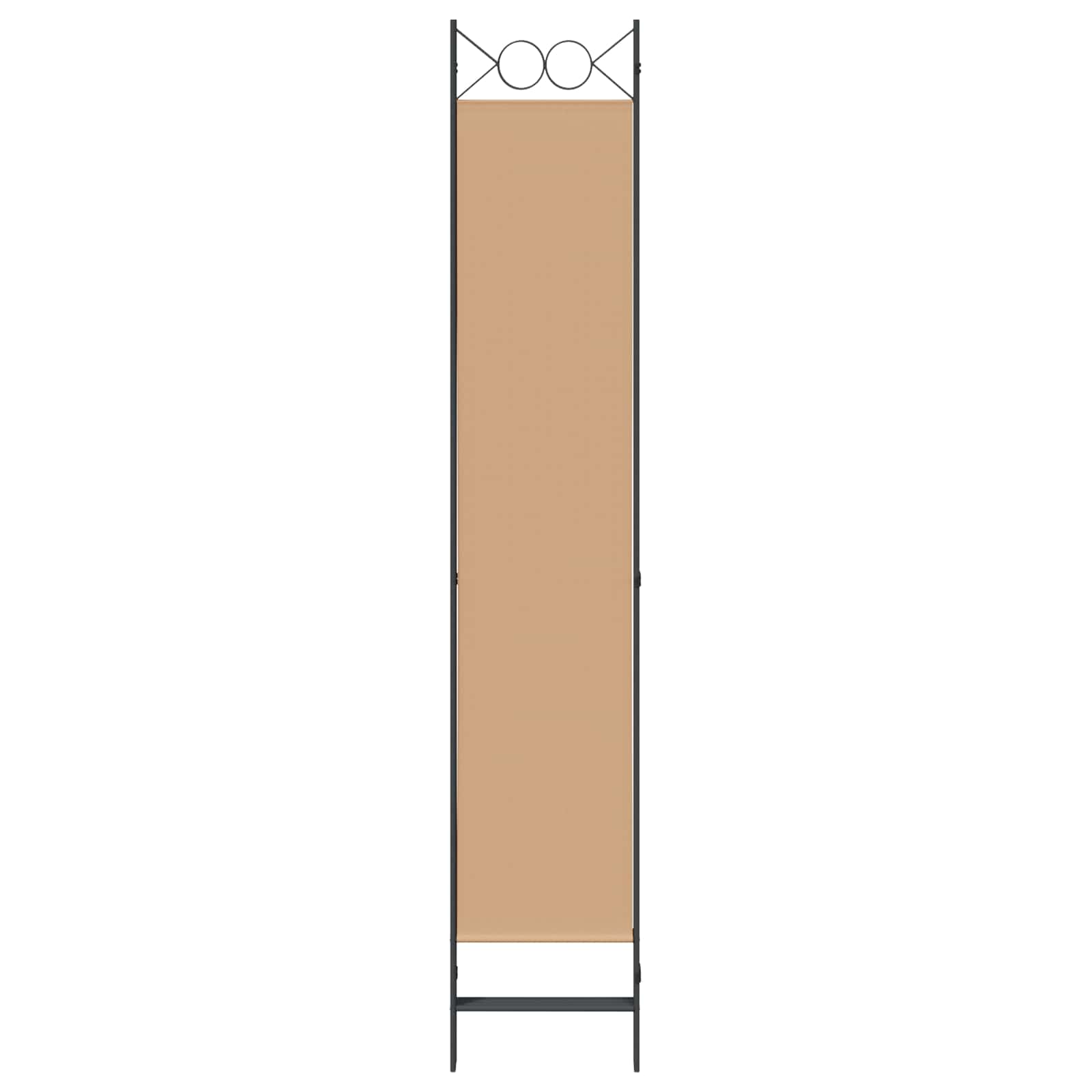 3-teiliger Raumteiler Beige 120 x 200 cm Stoff