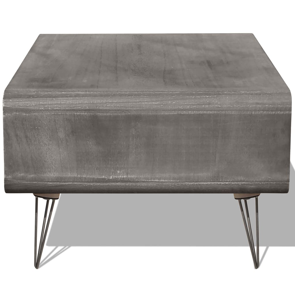 Couchtisch 90×55,5×38,5 cm Massivholz Paulownia Braun