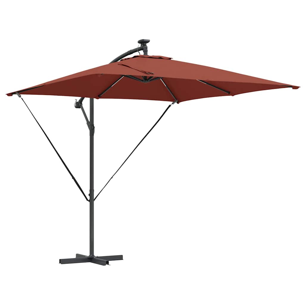 Sonnenschirm Sand 249 x 249 x 250 cm Polyester und Aluminium