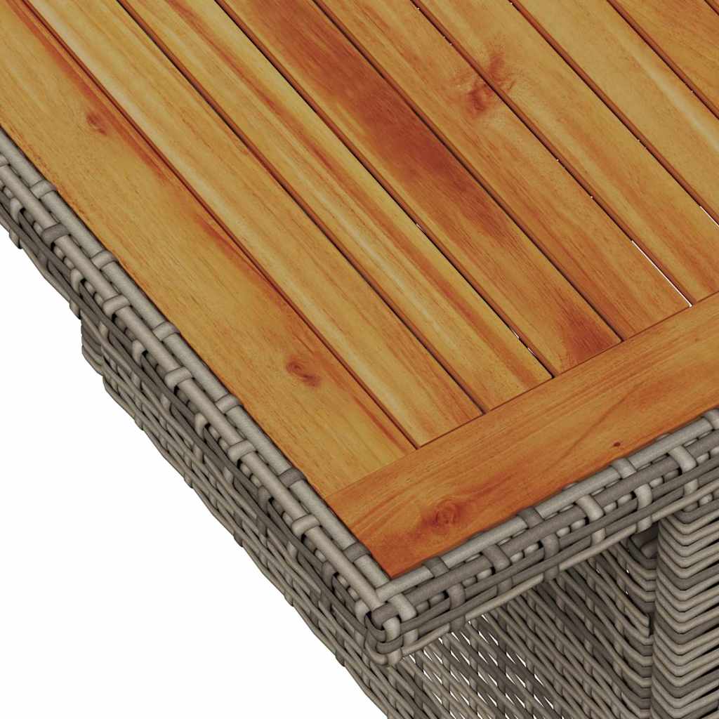Garten Essgruppe mit Kissen 7 pcs Schwarz und Beige