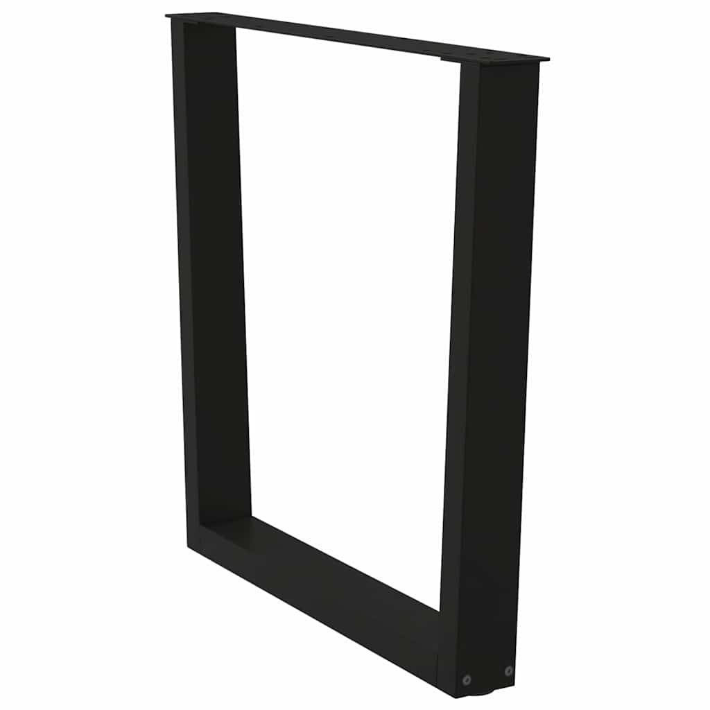 Couchtischbeine V-Form 2 Stück Schwarz 30x(30-31,3) cm Stahl