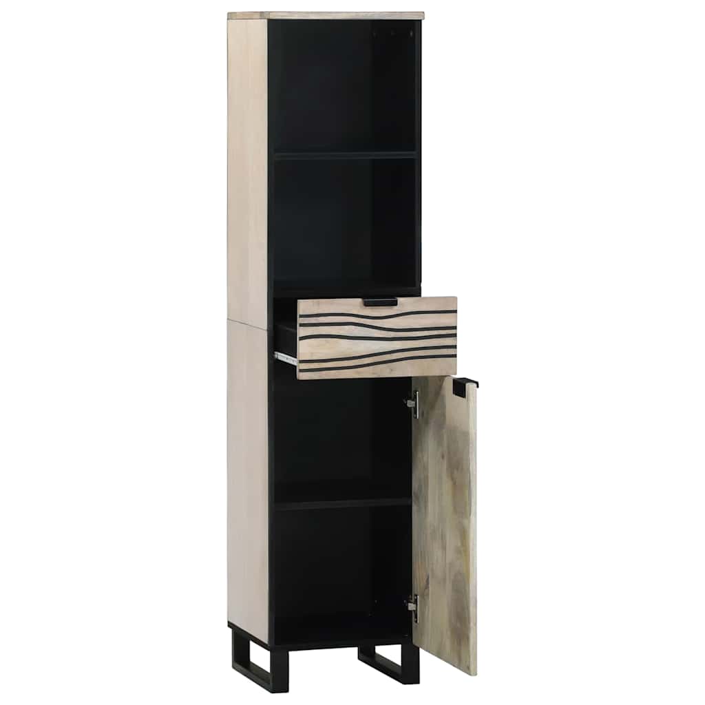 Badezimmerschrank Natur 38 x 33 x 160 cm Holzwerkstoff