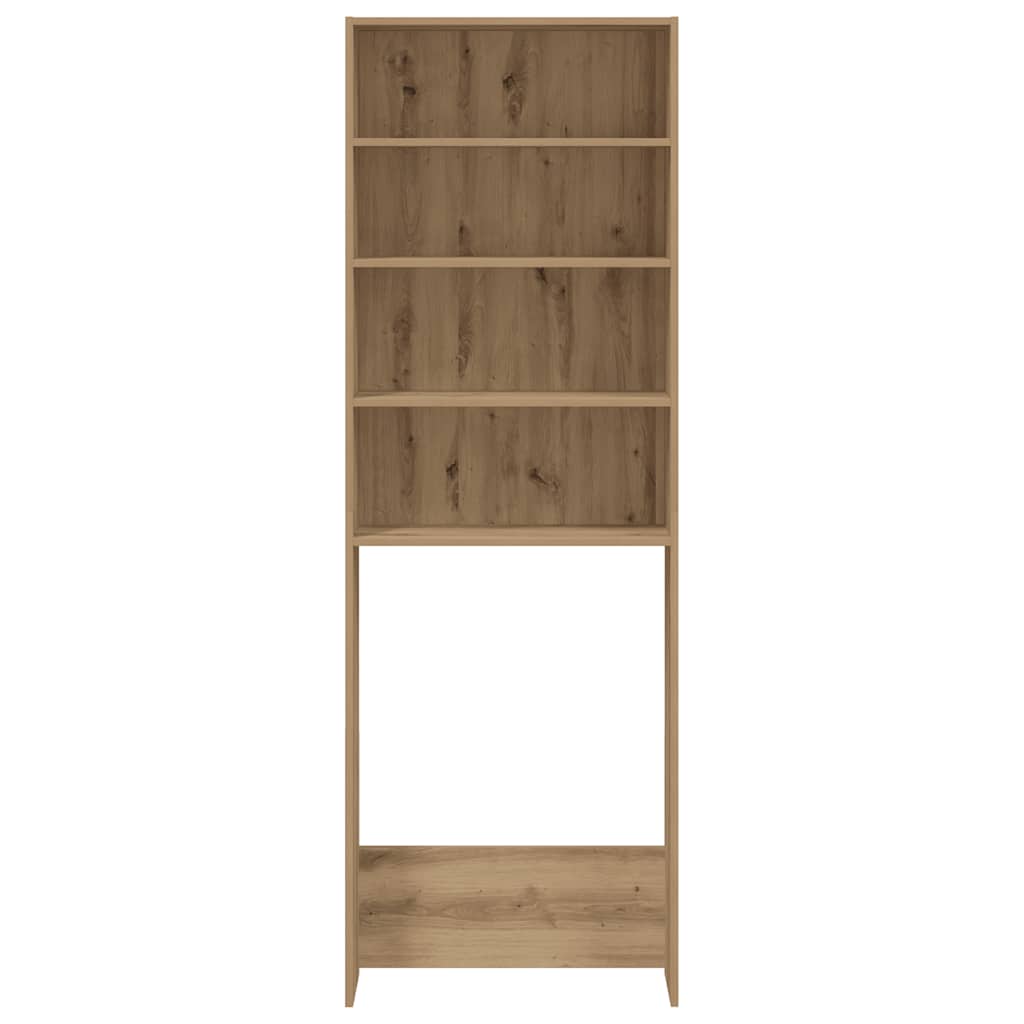 Waschmaschinenschrank Weiß 64x24x190 cm