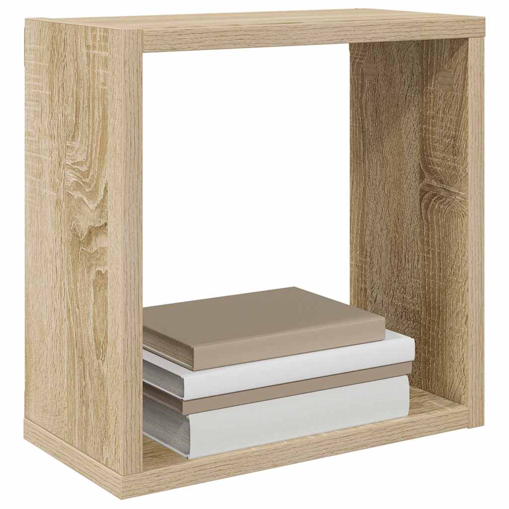 Würfelregale 2 Stk. Weiß 30x15x30 cm