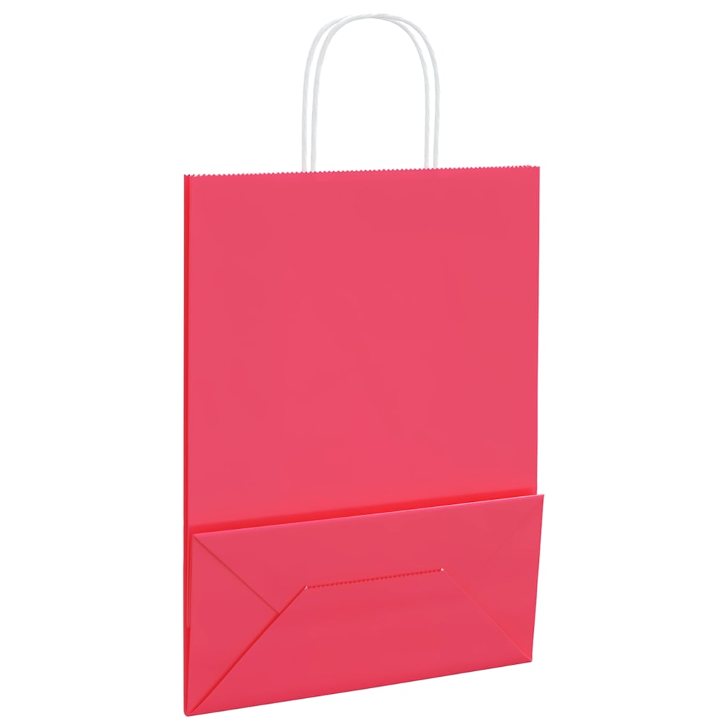 Papiertragetaschen 50 Stk. mit Henkeln Braun 21x11x36 cm
