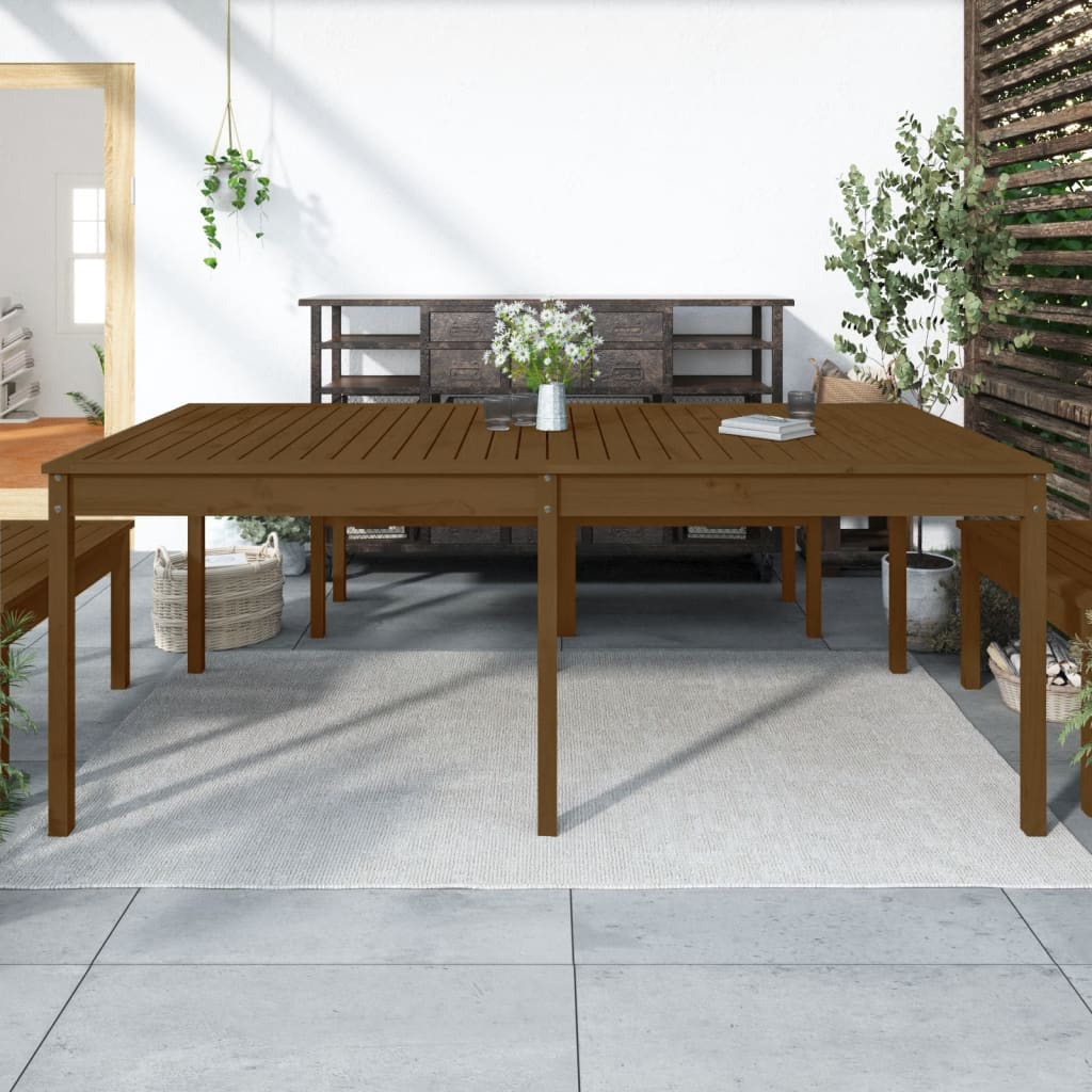 Gartentisch 82,5x82,5x76 cm Massivholz Kiefer