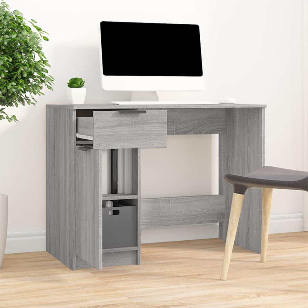 Schreibtisch Weiß 100x50x75 cm Holzwerkstoff