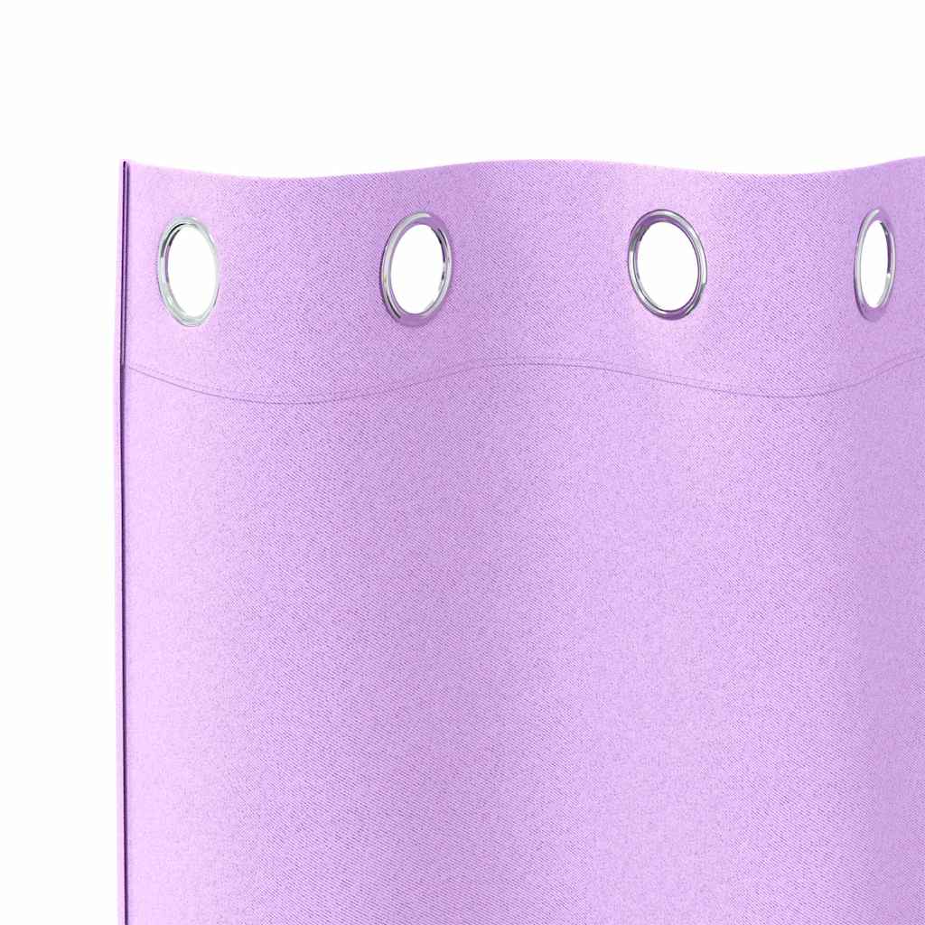 Verdunkelungs-Vorhänge mit Ringen 2 pcs Beige 140 x 140 cm