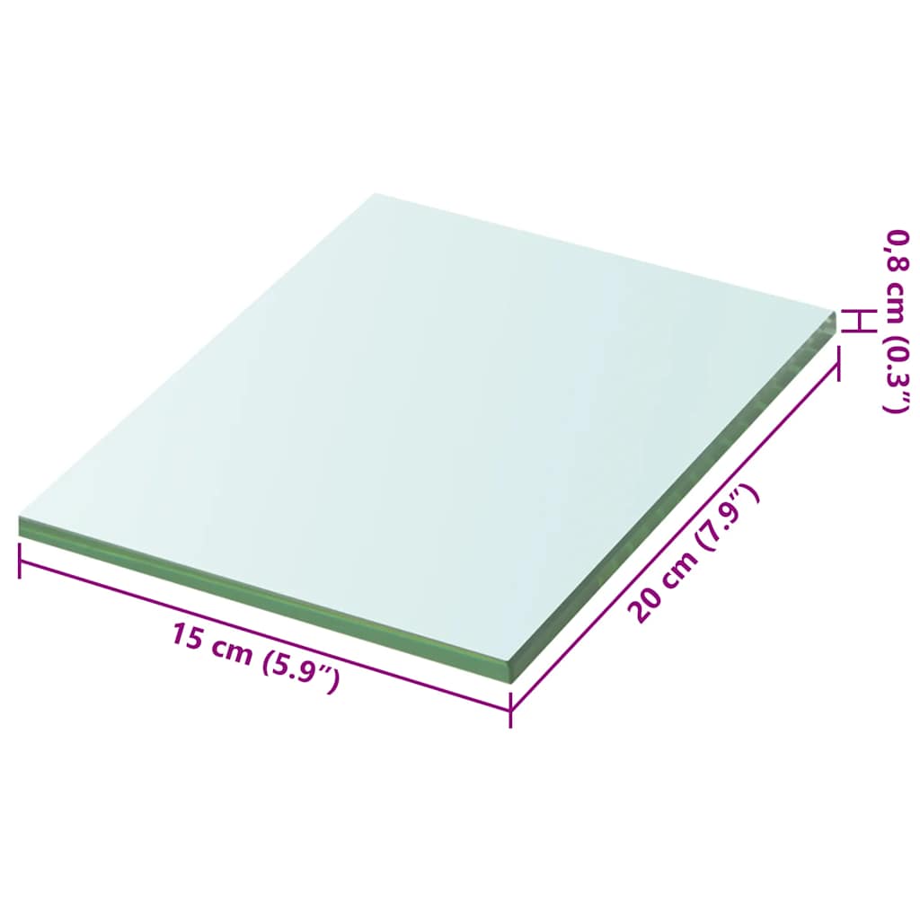 Regalboden Glas Transparent 20x12 cm