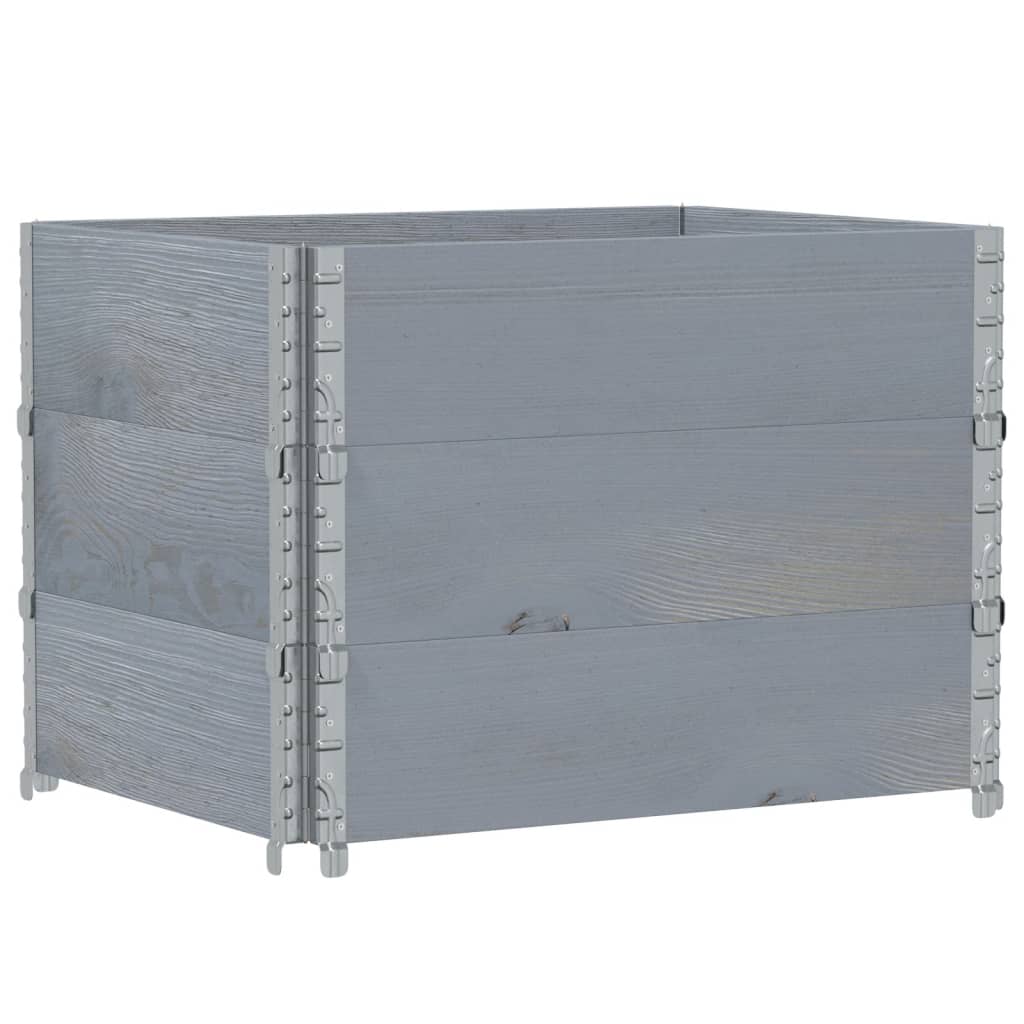 Pflanzkasten Grau 150x100 cm Massivholz Kiefer