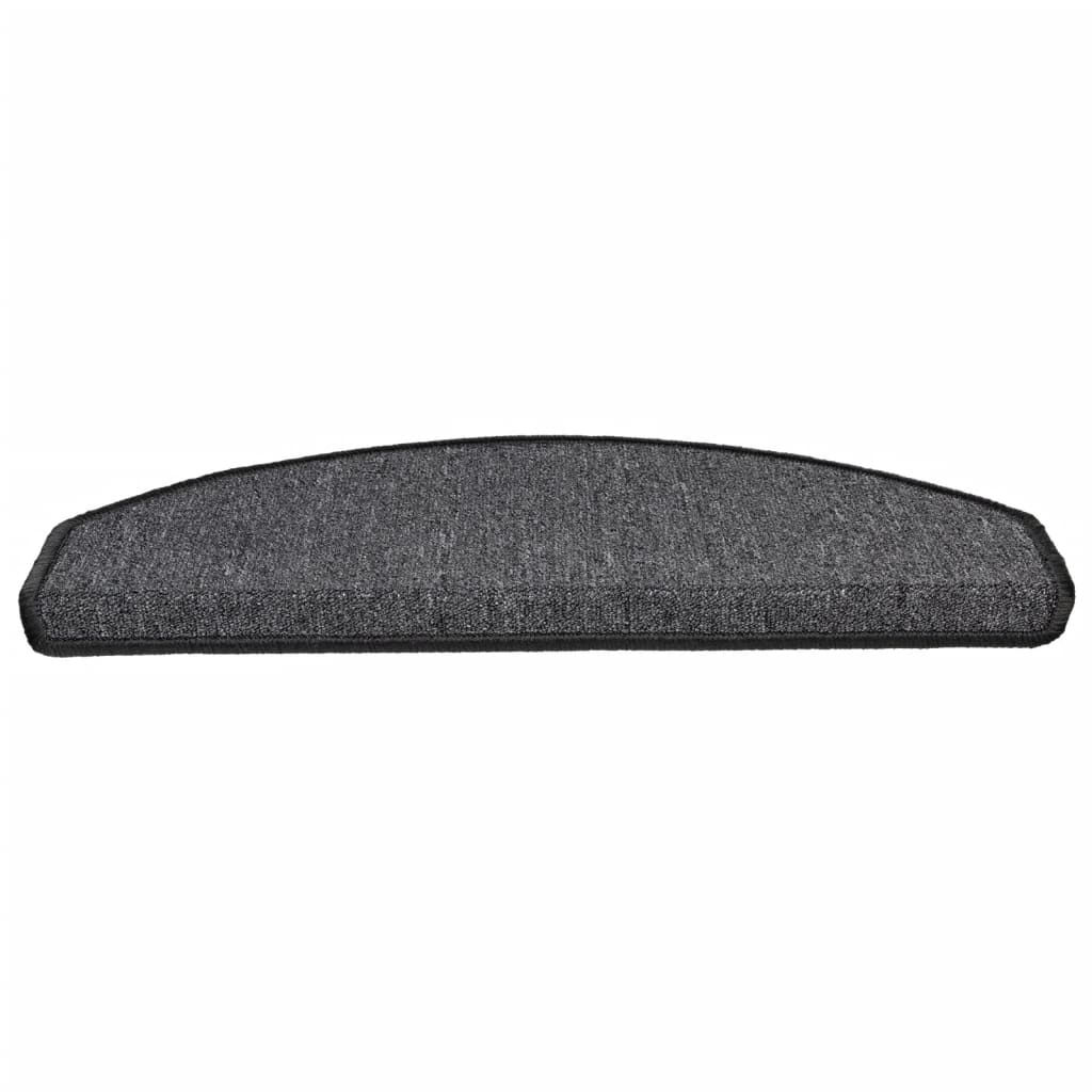 Stufenmatten 15 Stk. 56x17x3 cm Anthrazit Halbrund