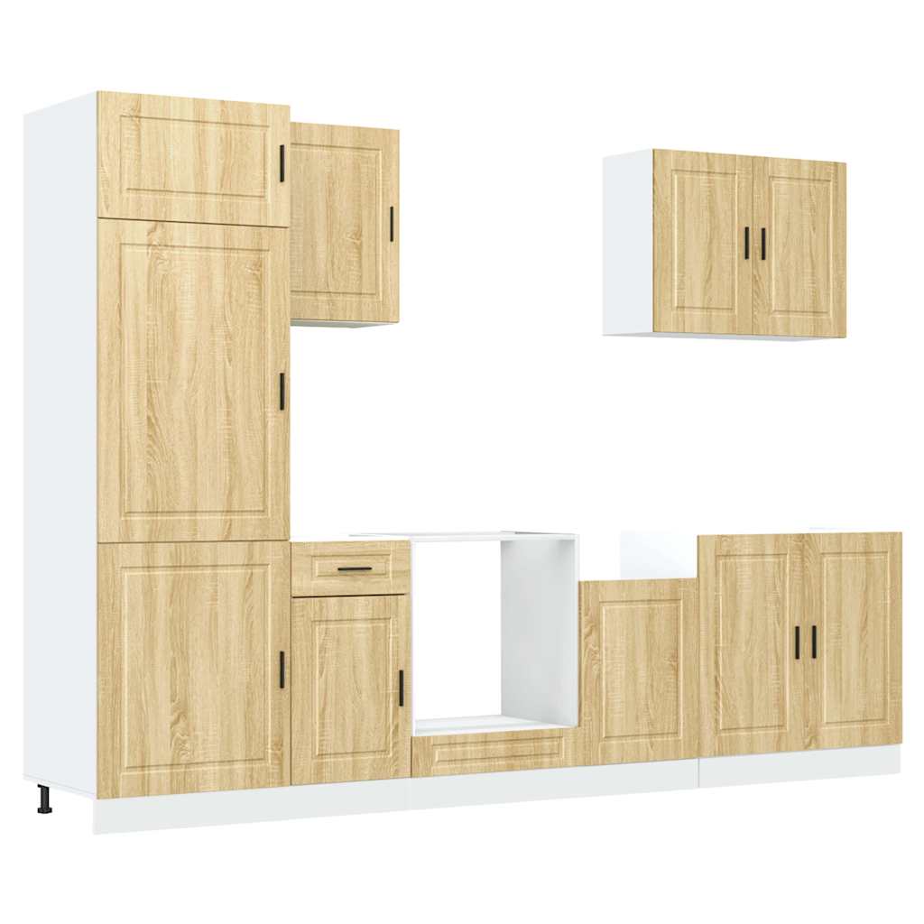 7-tlg. Küchenschrank-Set Porto Weiß Holzwerkstoff