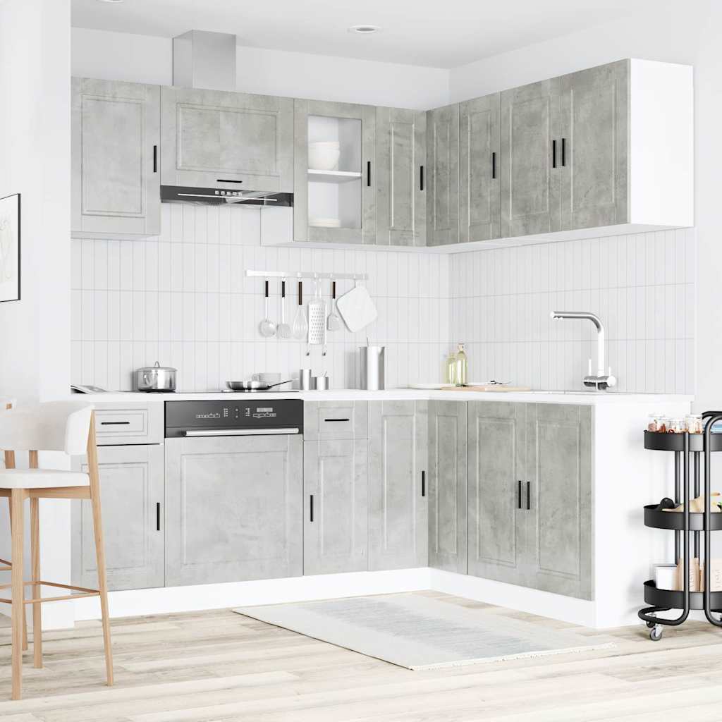 11-tlg. Küchenschrank-Set Porto Weiß Holzwerkstoff