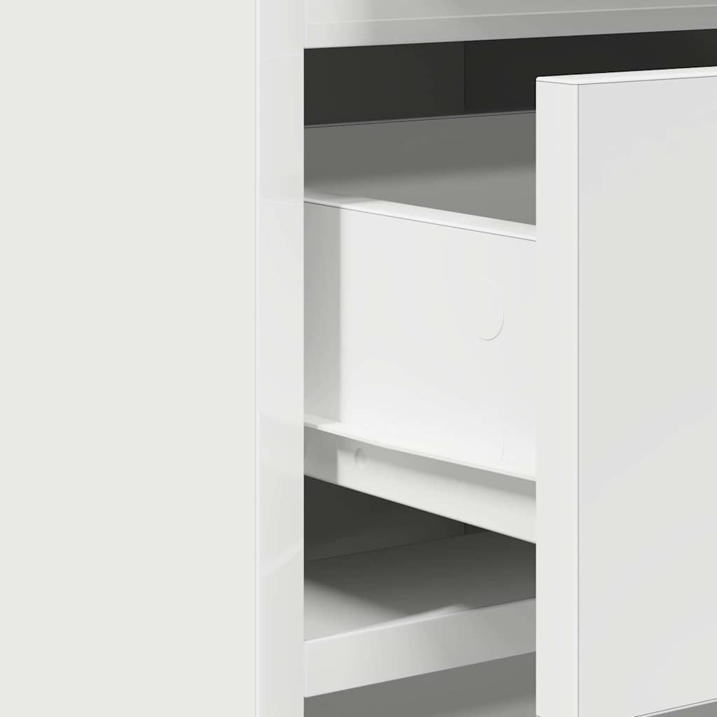 Schminktisch mit Tür 2 pcs Weiß 50 x 41 x 135 cm Holzwerkstoff