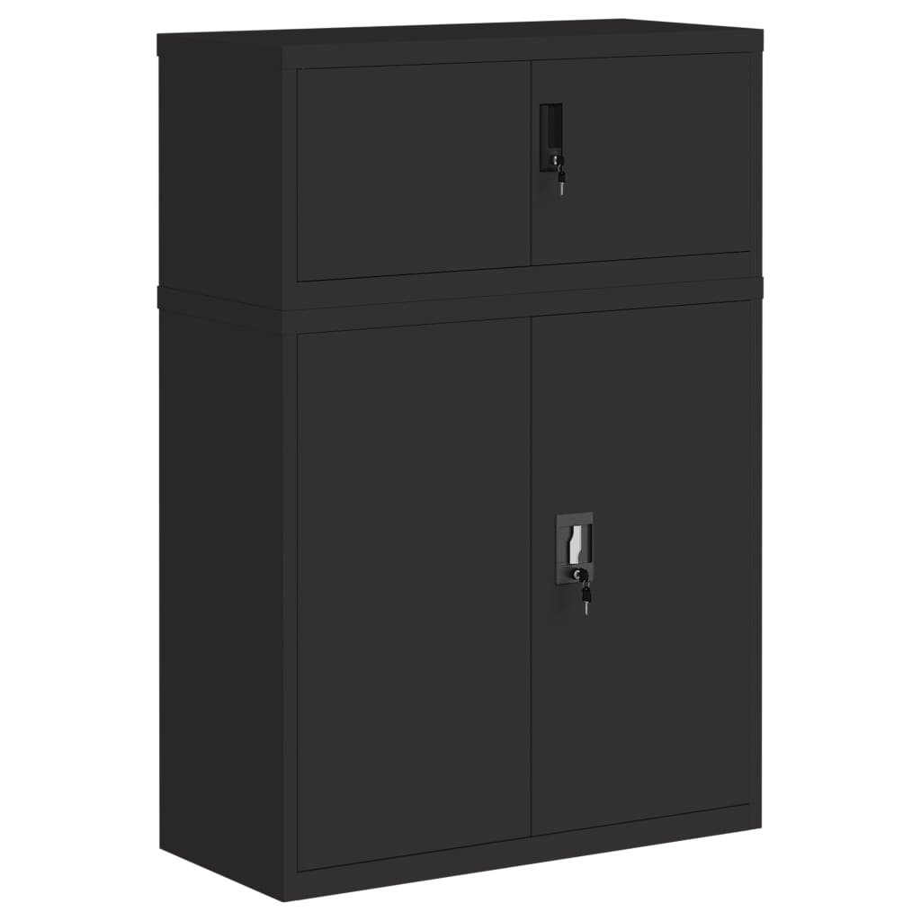 Aktenschrank Weiß 90x40x110 cm Stahl