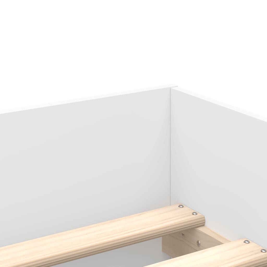 Bett mit Schubladen Braun Eiche-Optik 75x190 cm