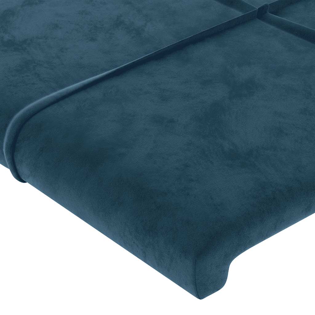 Kopfteil Hellgrau 80x5x118/128 cm Samt