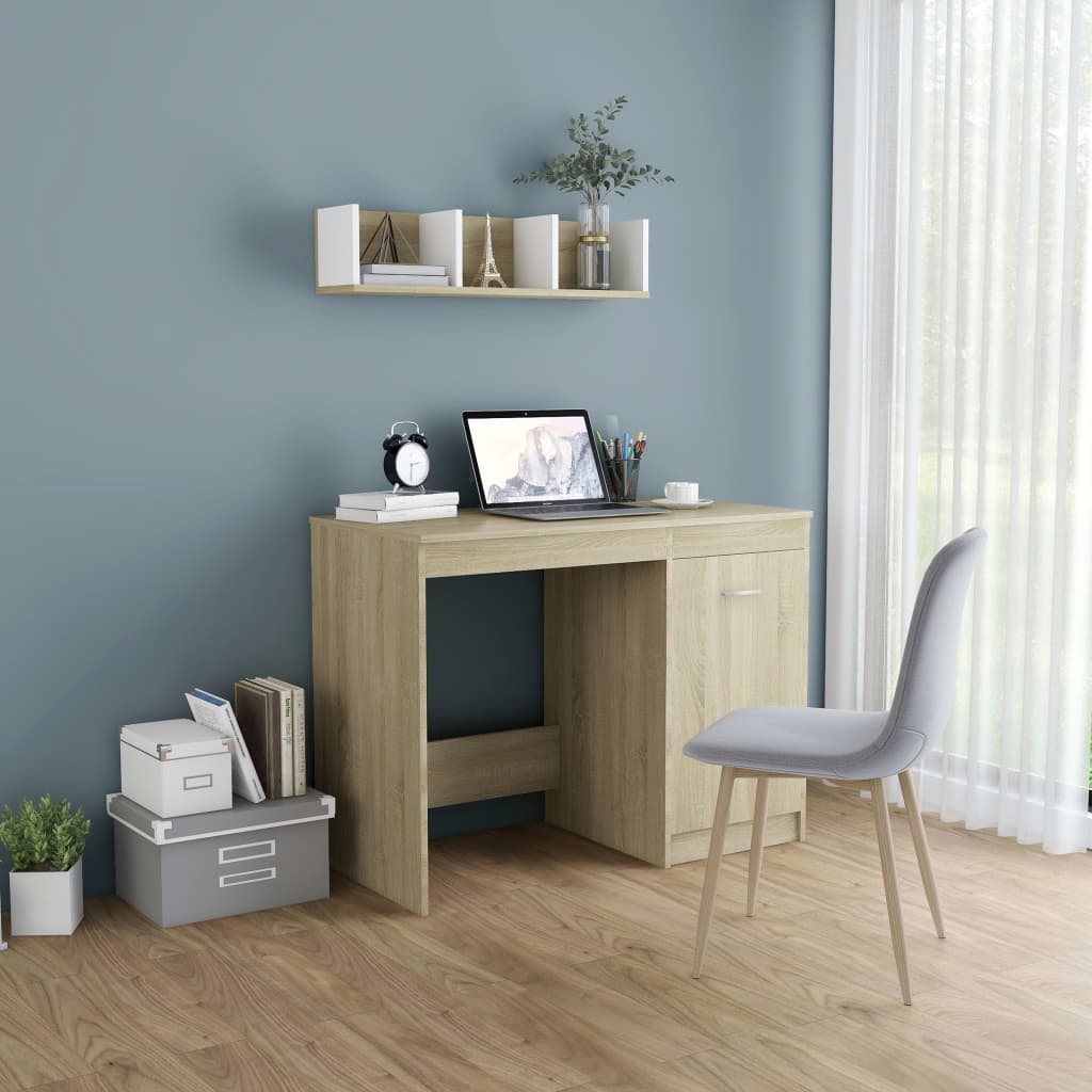 Schreibtisch Weiß 100×50×76 cm Holzwerkstoff
