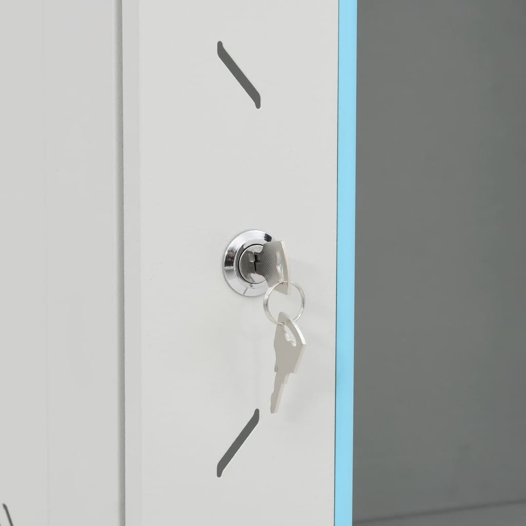 Netzwerkschrank mit Speicher Grau 60 x 45 x 28 cm Stahl