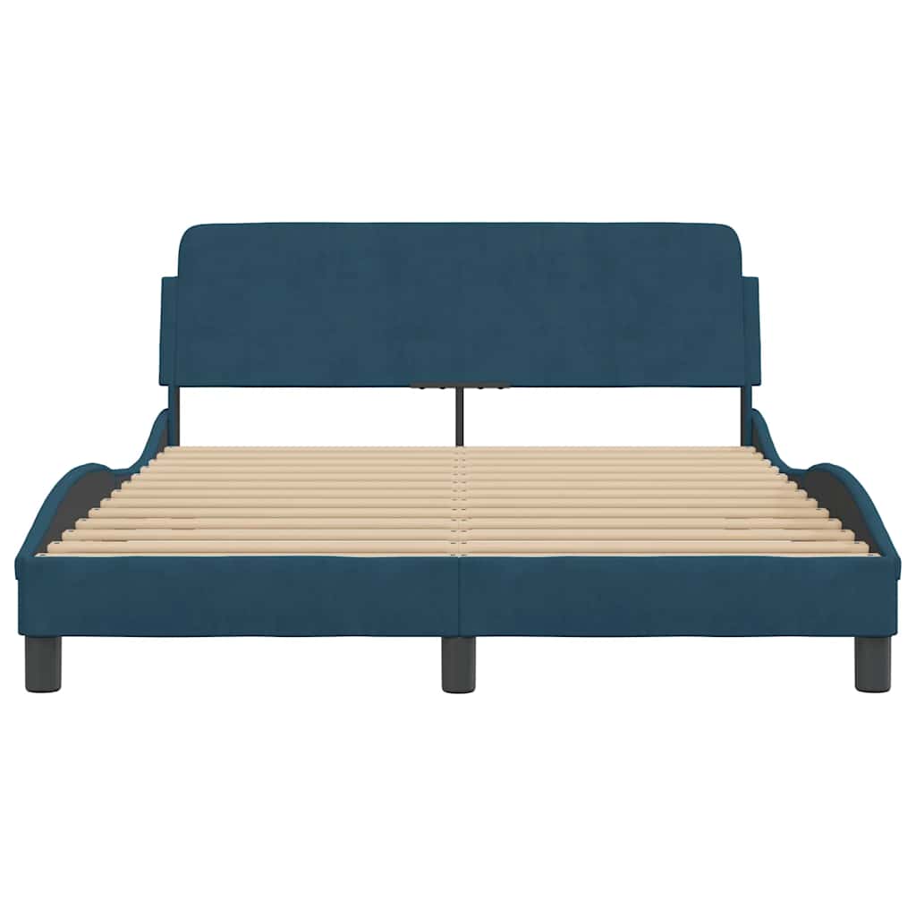 Bettgestell "Dover" Hellgrau 80x200 cm Samt
