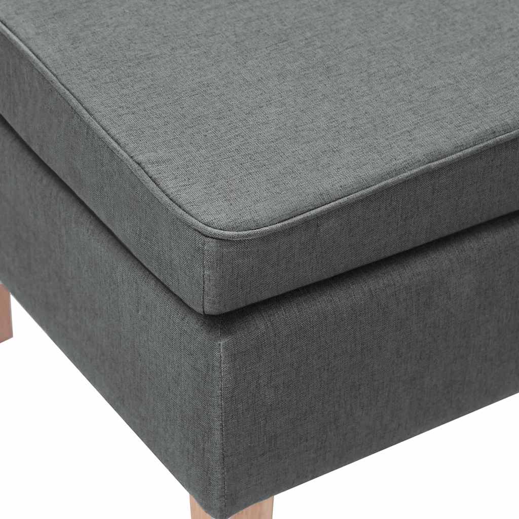 Hocker mit Holzbeinen Weinrot Stoff