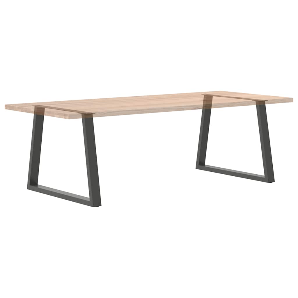 Couchtischbeine V-Form 2 Stück Schwarz 30x(30-31,3) cm Stahl