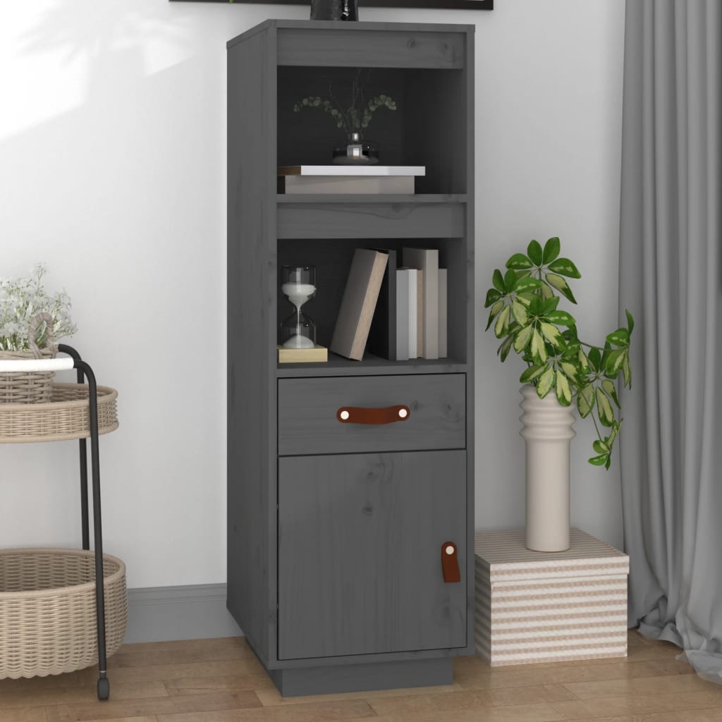 Highboard 34x40x108,5 cm Massivholz Kiefer
