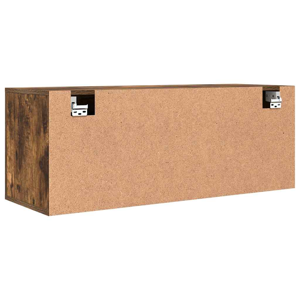 Wand-Schuhschrank Weiß 100x35x38 cm Holzwerkstoff
