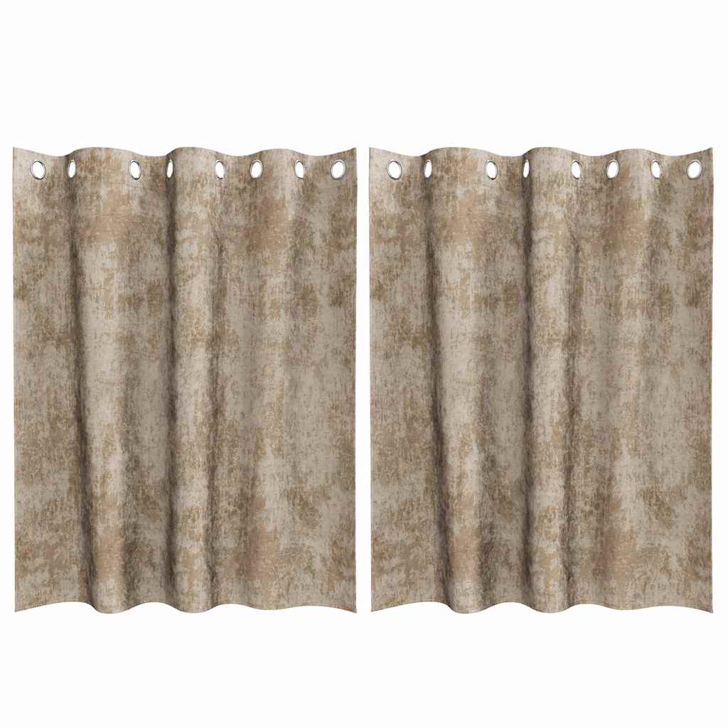 Samtvorhänge mit Vorhängen 2 pcs Weinrot 140 x 140 cm Samt