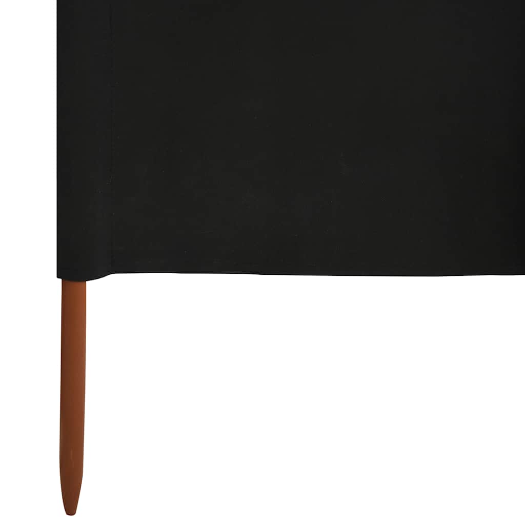 3-teiliges Windschutzgewebe 400 x 120 cm Weiß