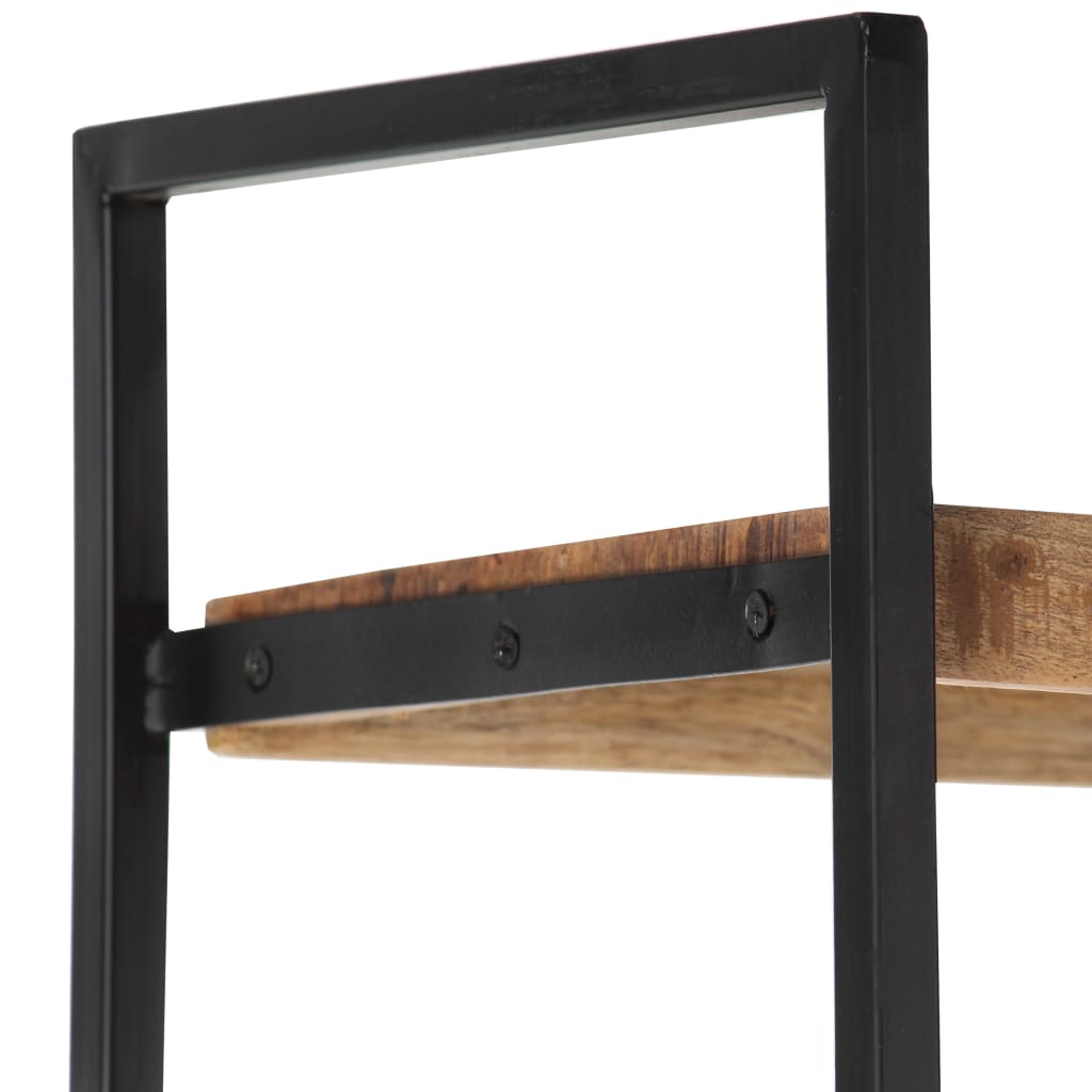 Bücherregal 4 Ebenen 124x30x180 cm Altholz Massiv