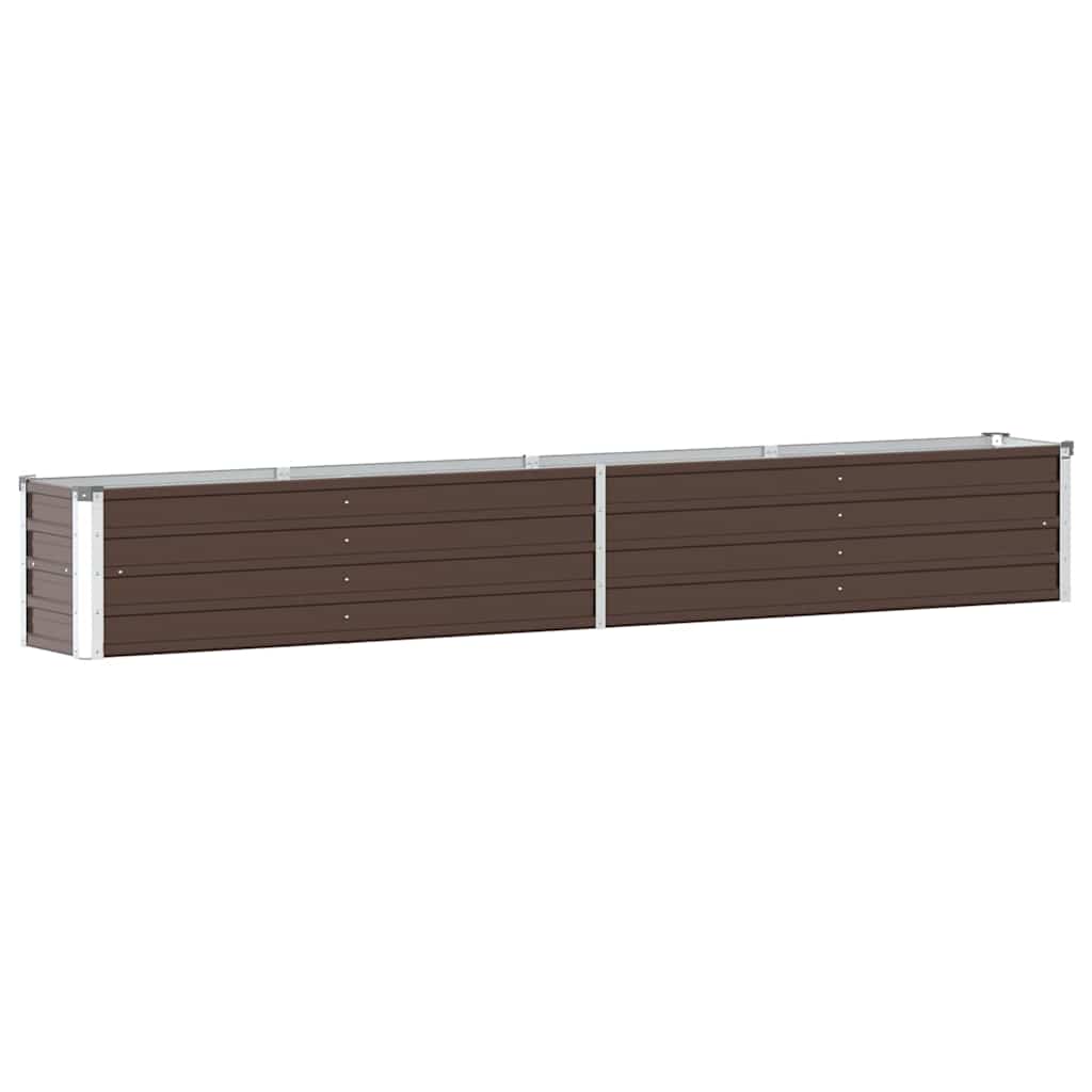 Hochbeet Braun 160 x 80 x 77 cm Verzinkter Stahl