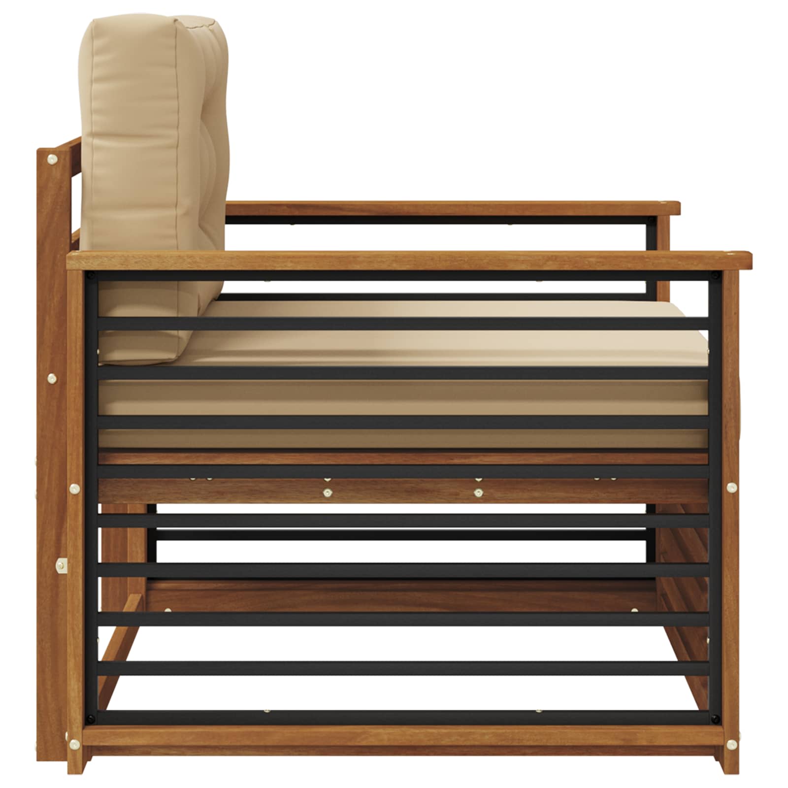 2 Stück Outdoor-Sofa Natur