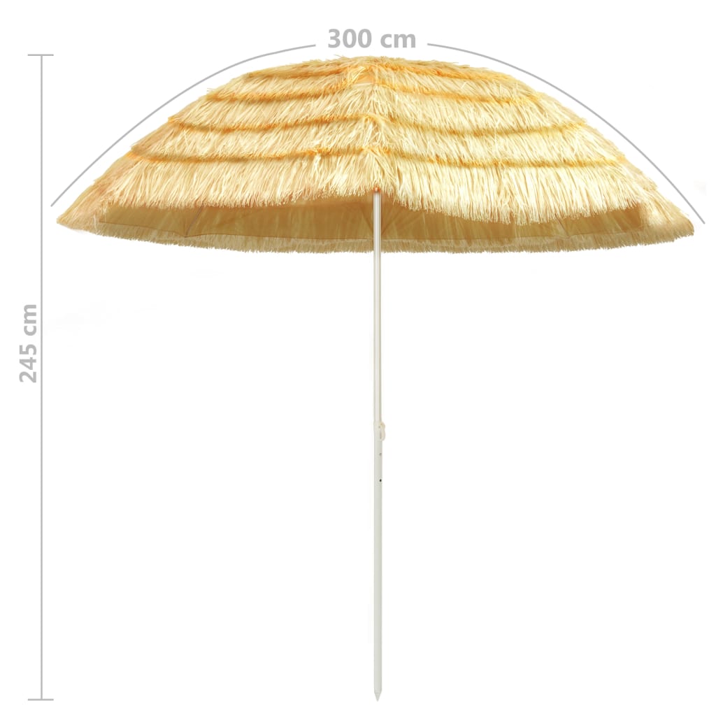 Strandschirm Natur 180 cm Hawaii-Stil