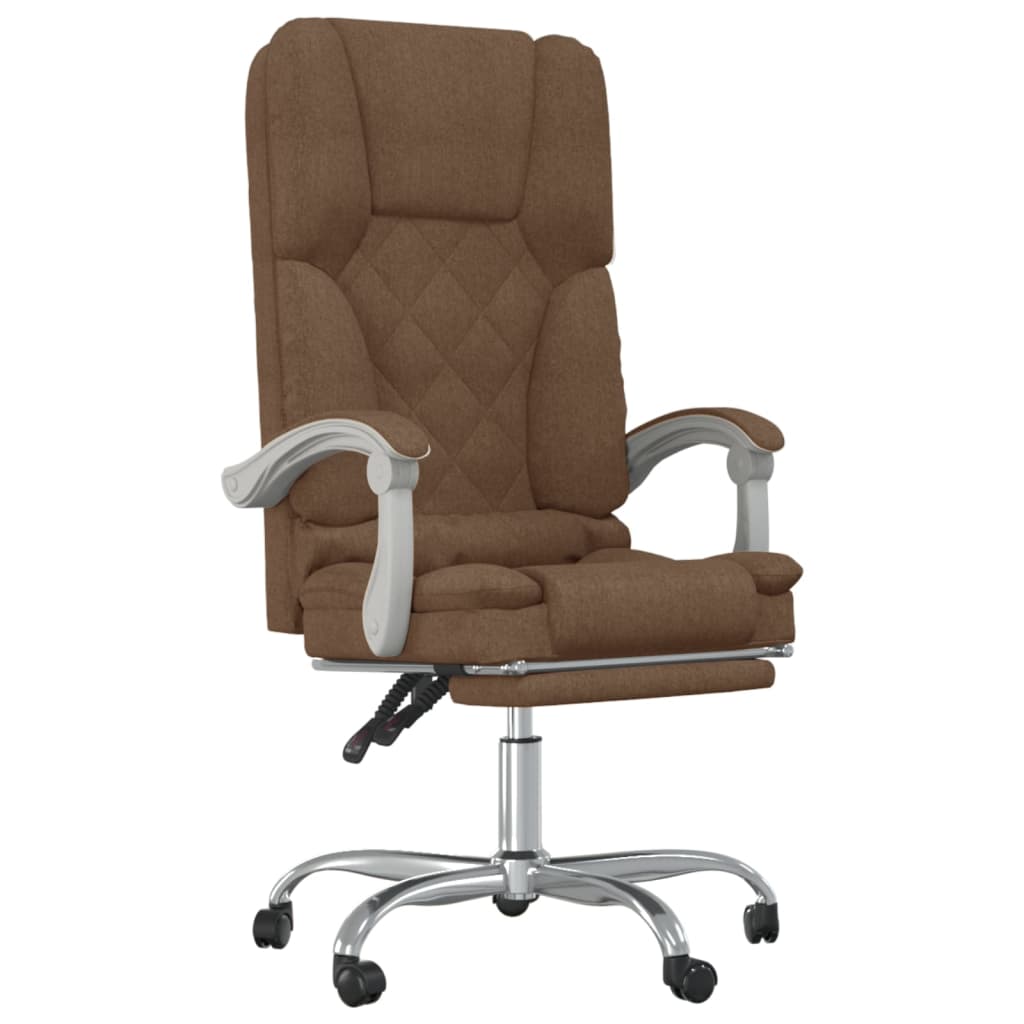 Bürostuhl mit Massagefunktion Taupe Stoff