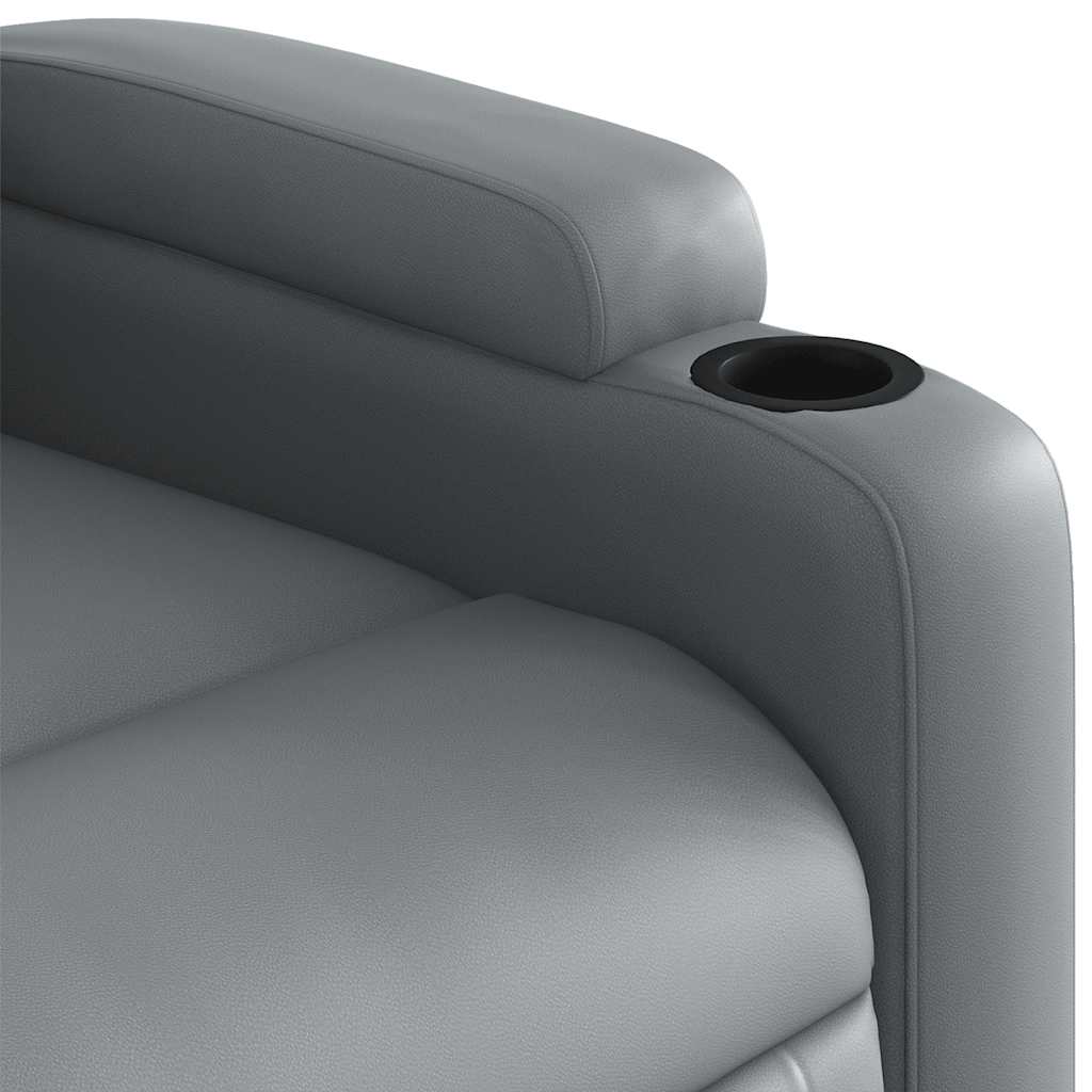 Massage-Relaxsessel, Kunstleder, Schwarz