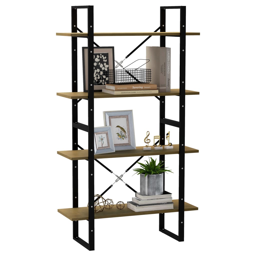 Bücherregal 2 Fächer Weiß 80x30x70 cm Holzwerkstoff