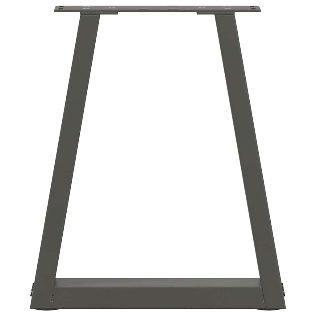 Couchtischbeine V-Form 2 Stück Schwarz 30x(30-31,3) cm Stahl