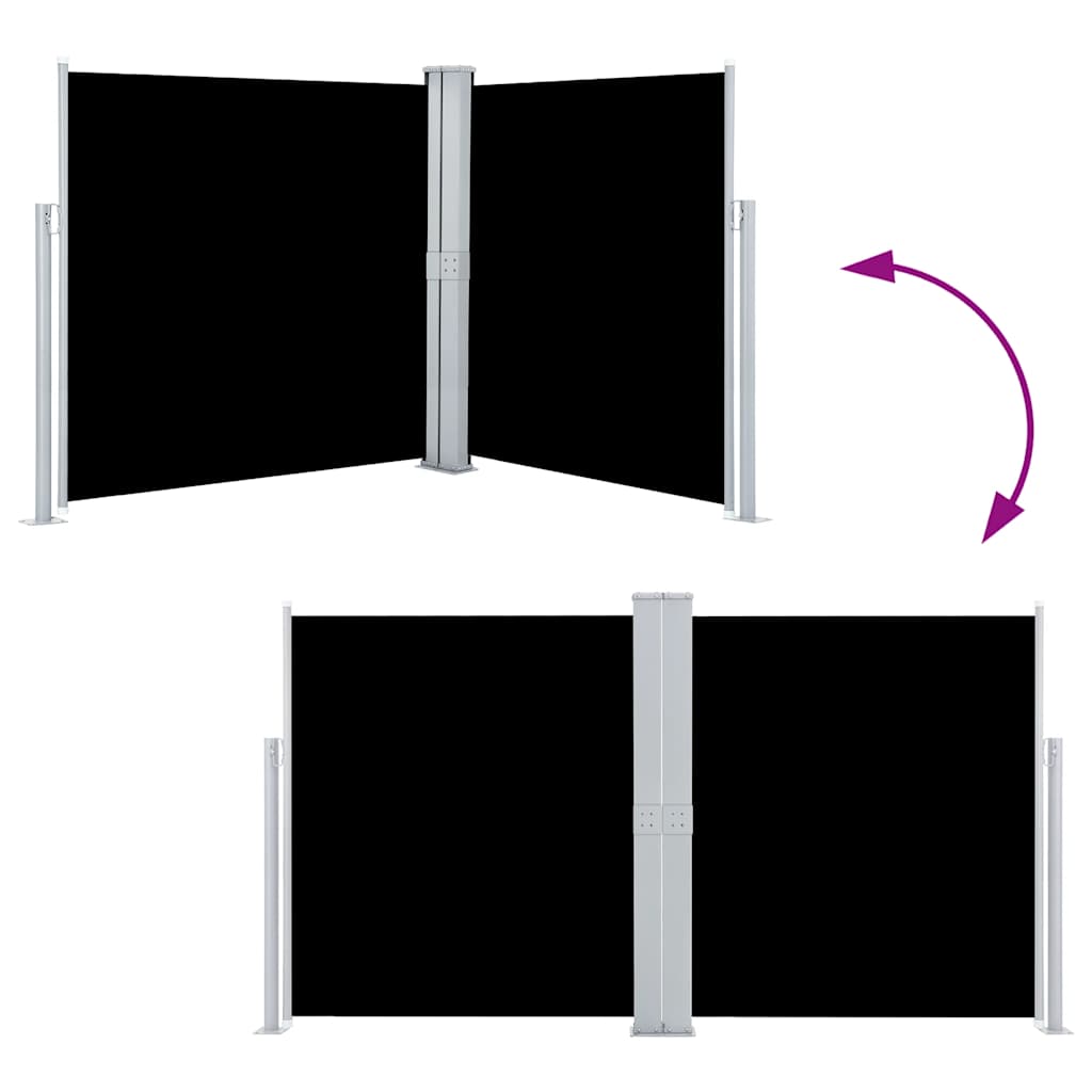 Ausziehbare Seitenmarkise 160×600 cm Braun