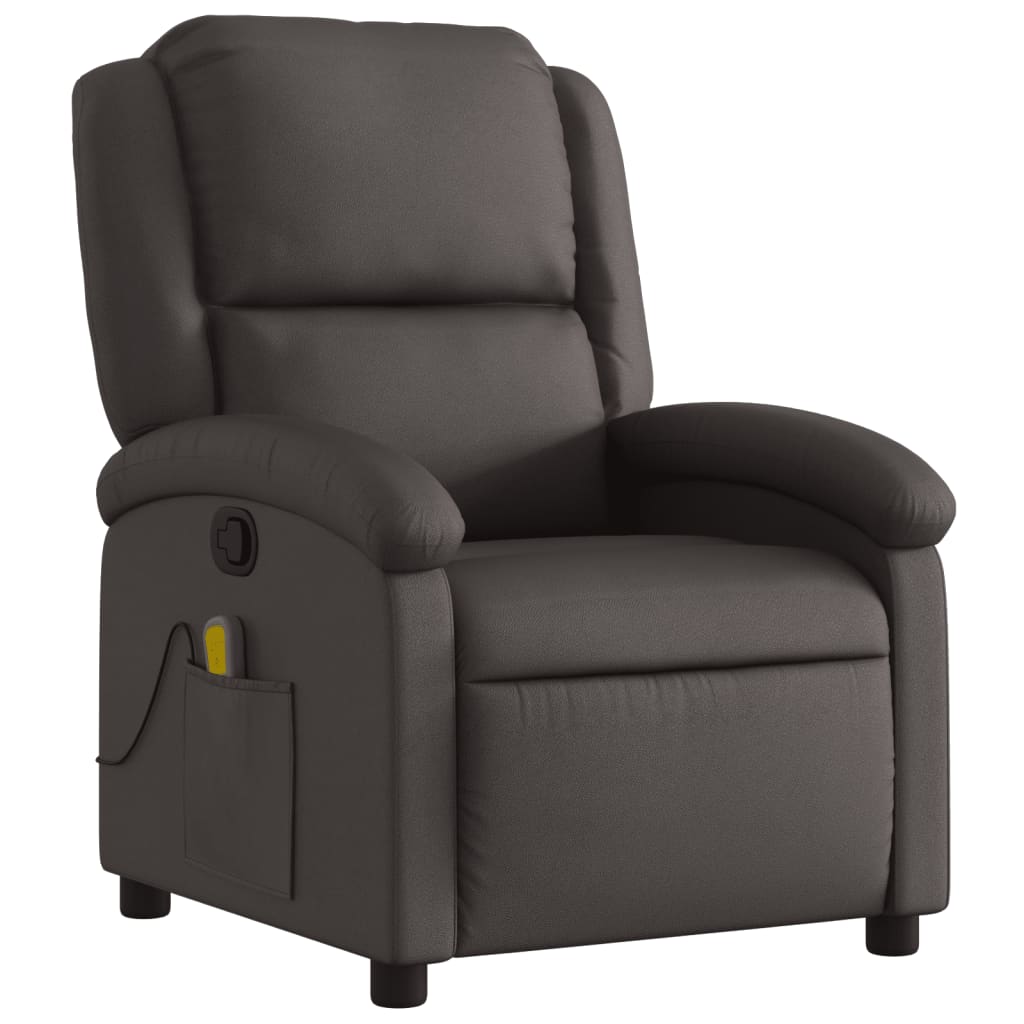 Relaxsessel Echtleder Schwarz