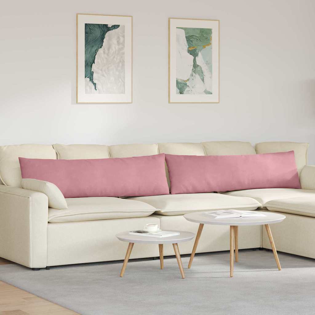 Sofakissen 2 Stück Blau 50 x 30 cm Cordstoff