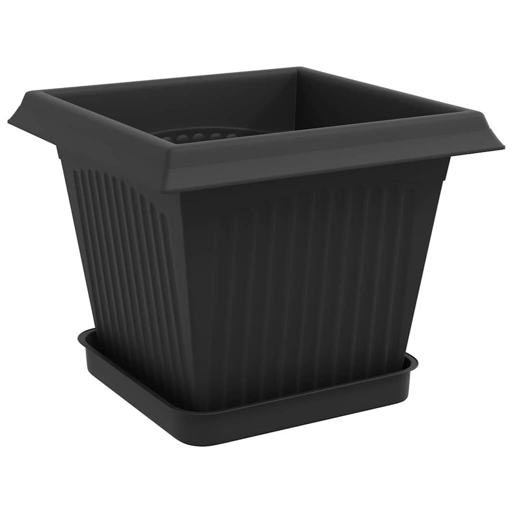 Blumentöpfe 6 pcs Ziegelrot 20 x 20 x 16 cm Kunststoff