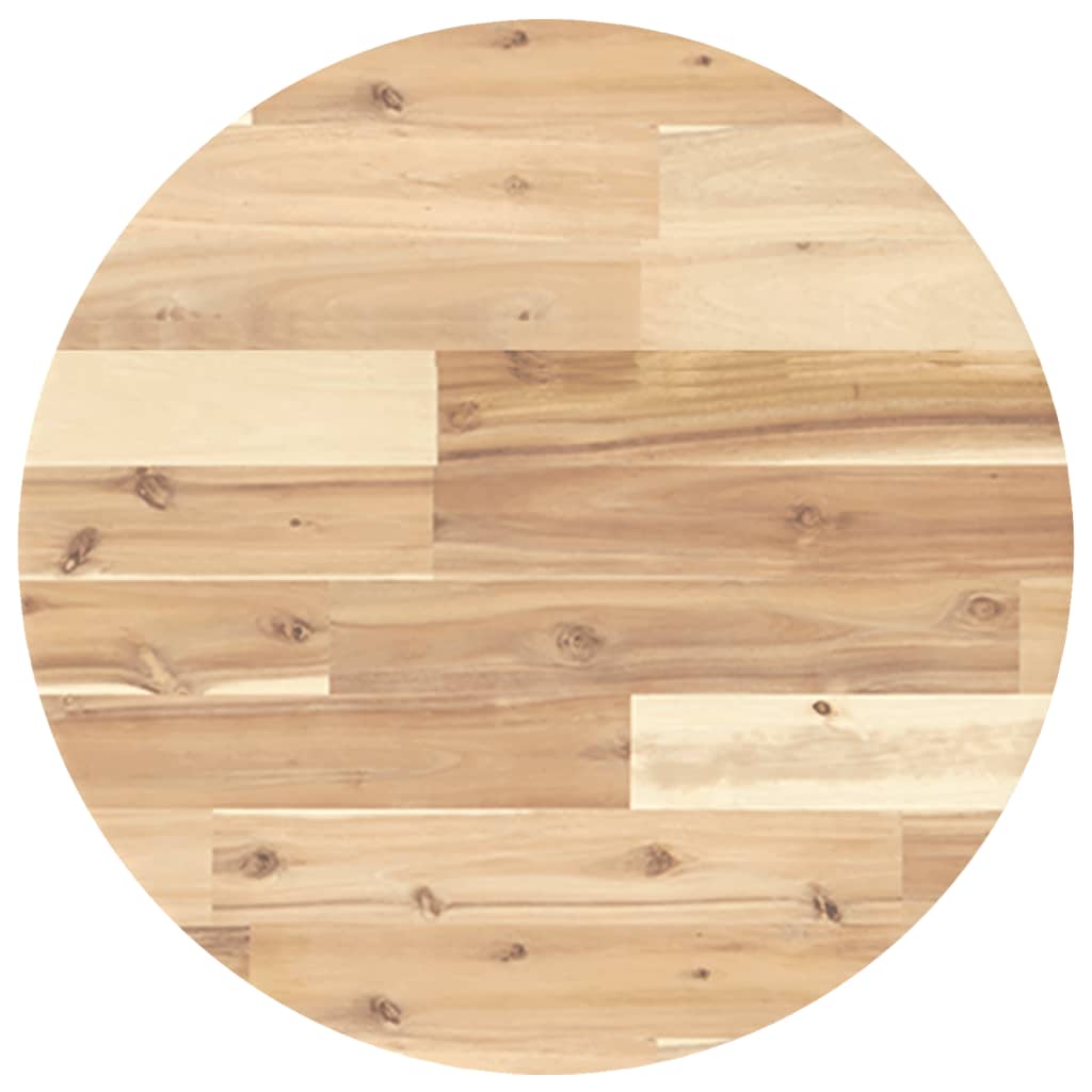 Tischplatte Rund Ø40x2 cm Massivholz Akazie