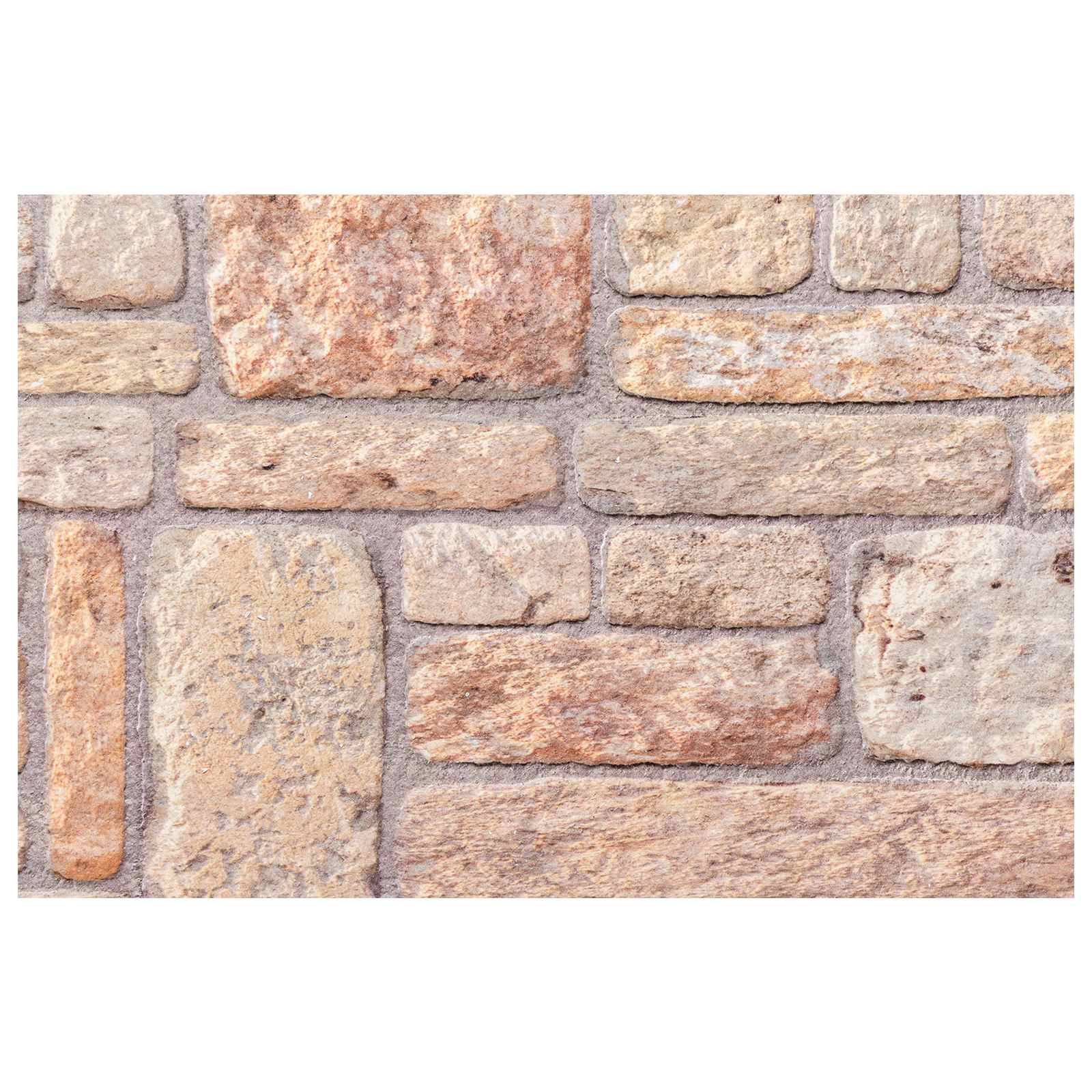 Wandpaneele 10 pcs Ziegel 100 x 50 cm EPS-Schaum
