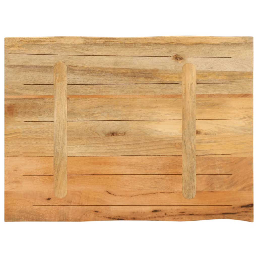 Tischplatte 40x40x2,5 cm Rechteckig Massivholz Akazie Baumkante