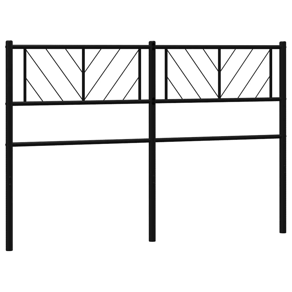 Ersatz-Kopfteil Metall Schwarz 100 cm