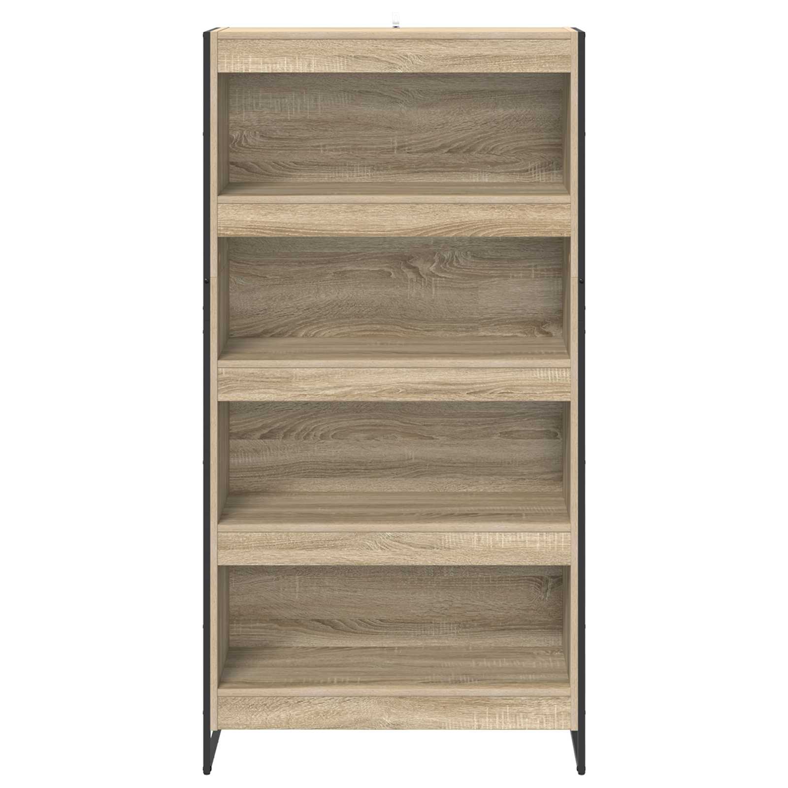 Bücherregal 2 pcs Schwarz Eichen-Optik 60 x 30 x 189,5 cm